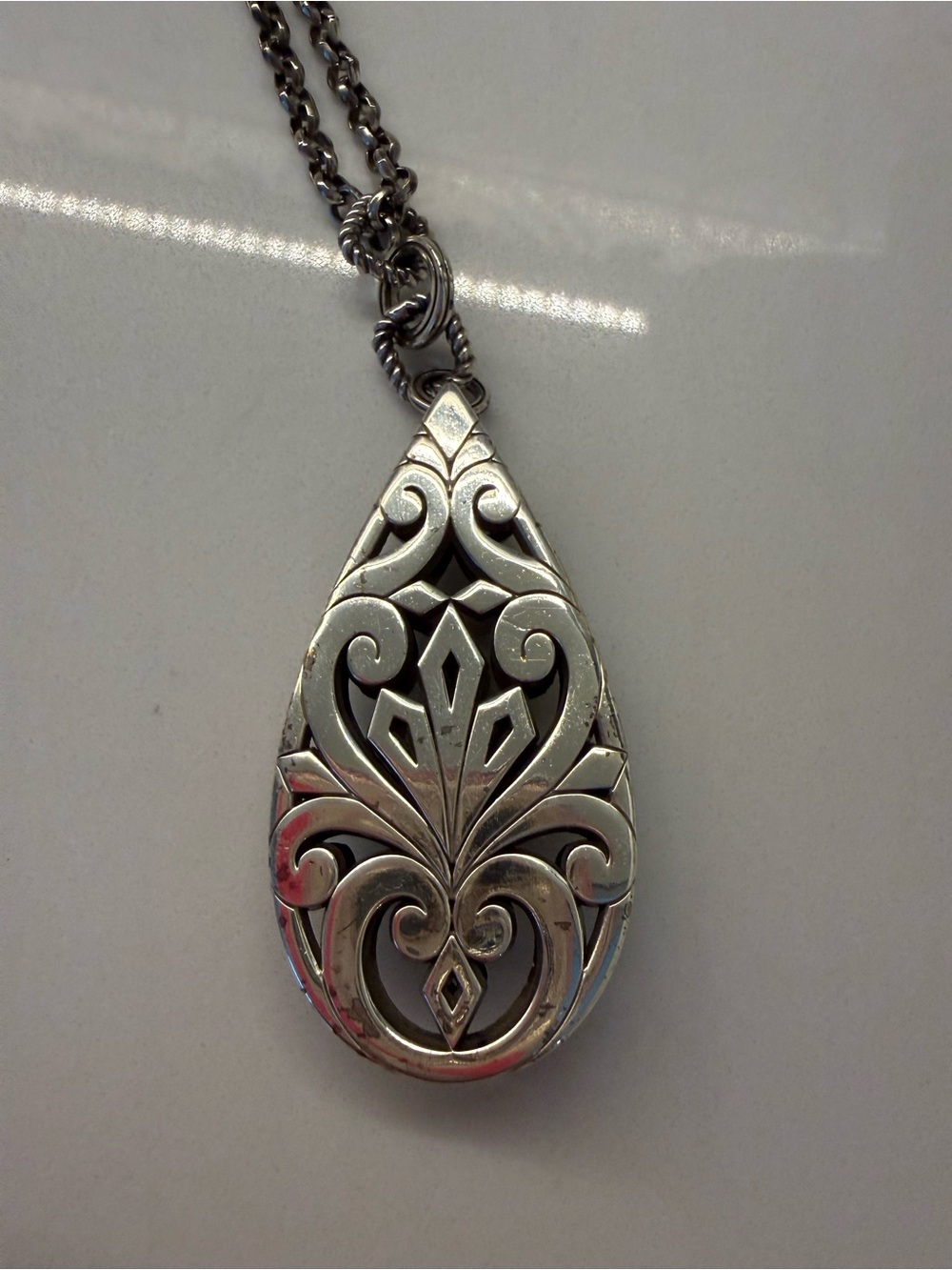 Poor Condition Long Contempo Statement Necklace - Picture 5 of 6